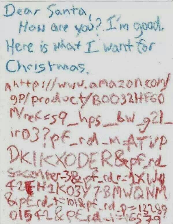 modern letter to santa
