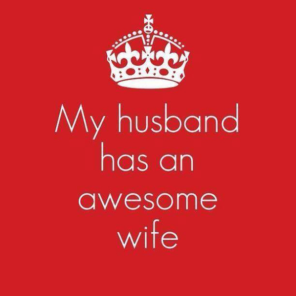 my husband has an awesome wife keep calm meme