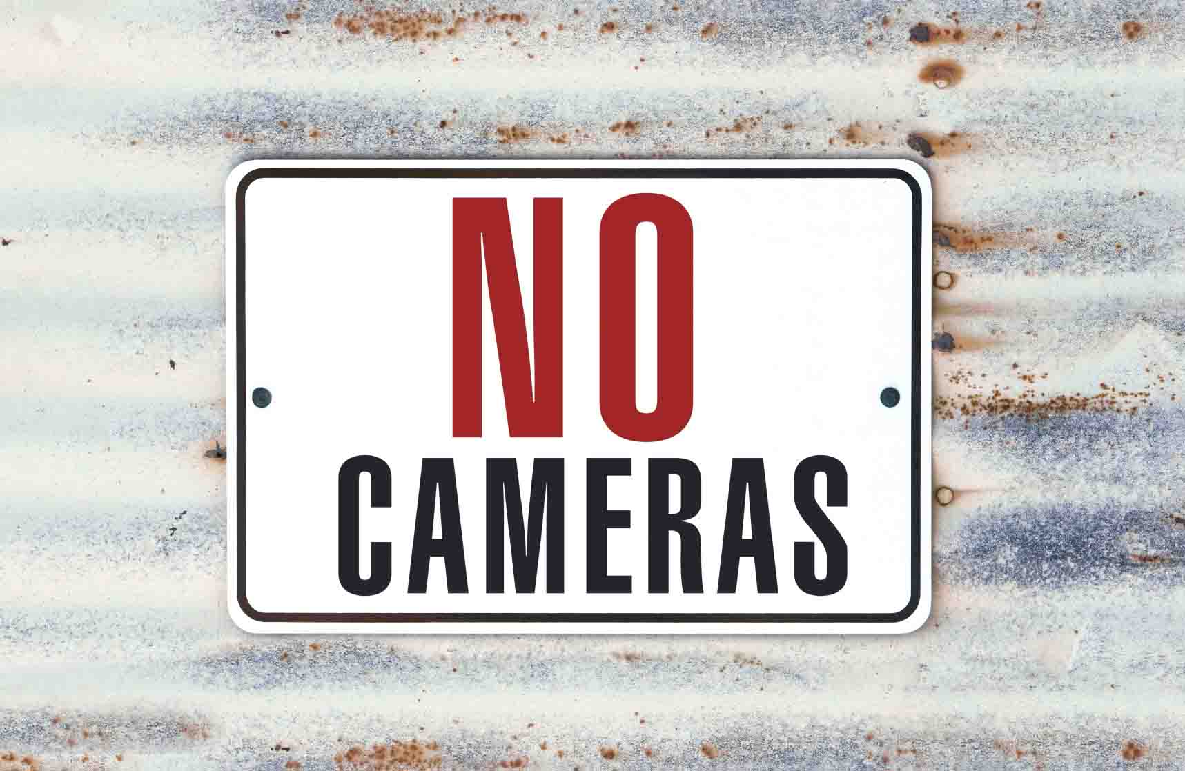 no photos during wedding ceremony 