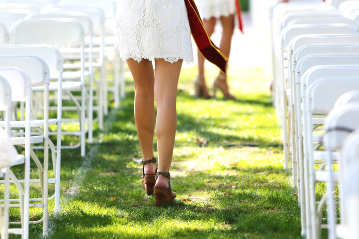 outdoor wedding reception
