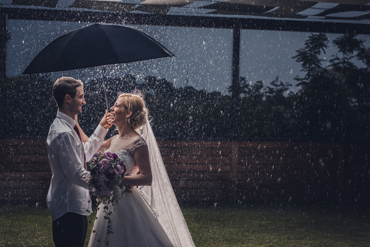 outdoor wedding reception