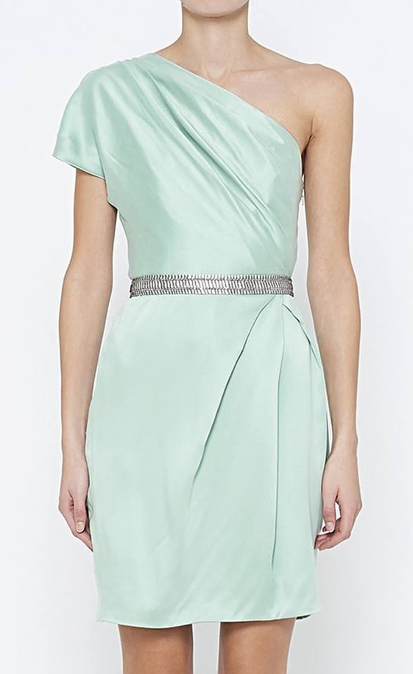 pastel mint bridesmaids dress