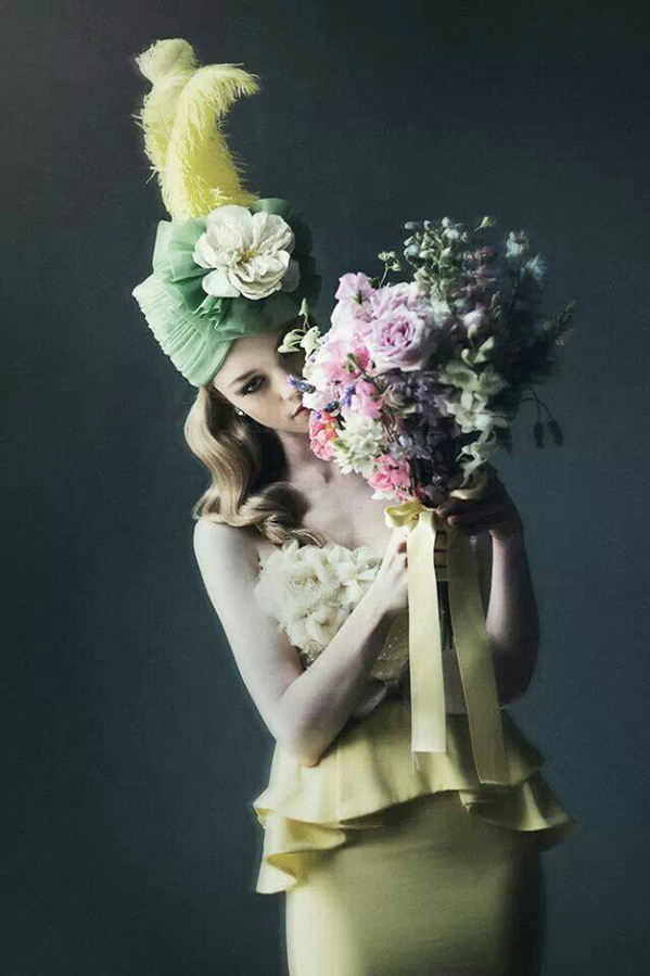 pastel wedding dress