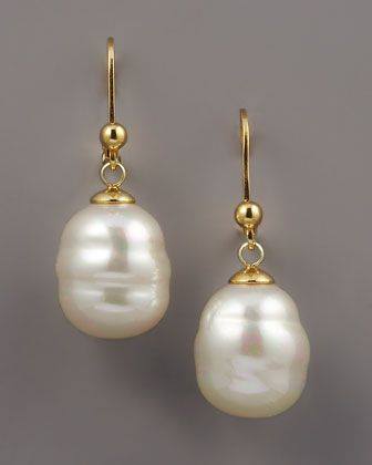 pearl drop earrings
