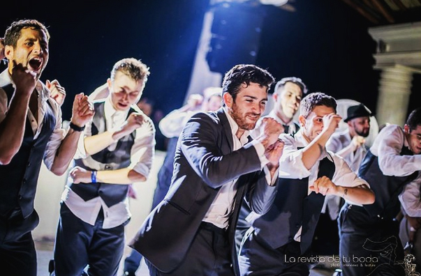 professional dancers - groomsmen