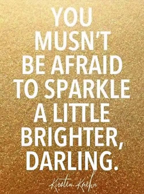 sparkle a little brighter quote