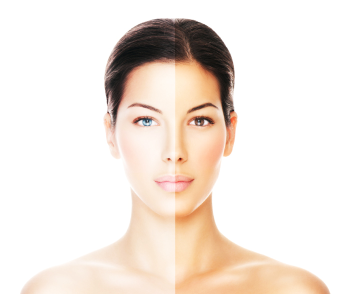 spray tan before and after