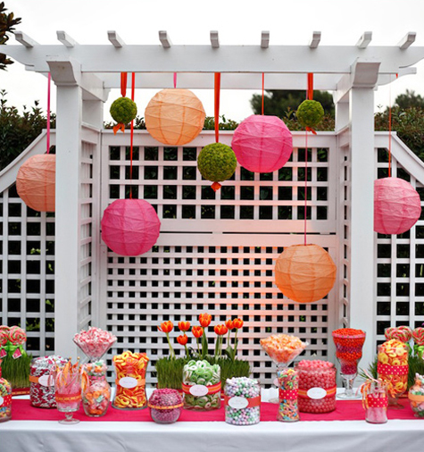 suspended wedding decor