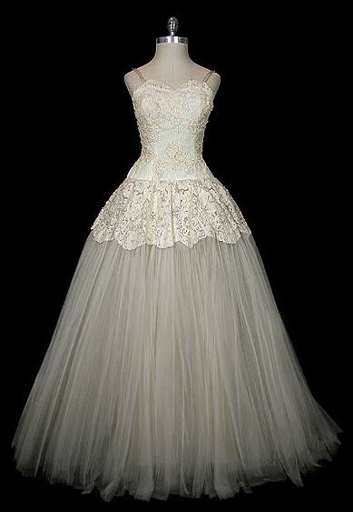 1950s dior wedding dress