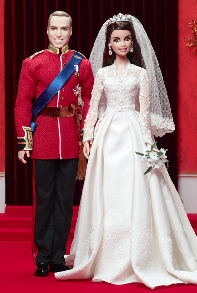 Mattel will celebrate The Duke and Duchess of Cambridge's first-year wedding anniversary with commemorative Barbie dolls