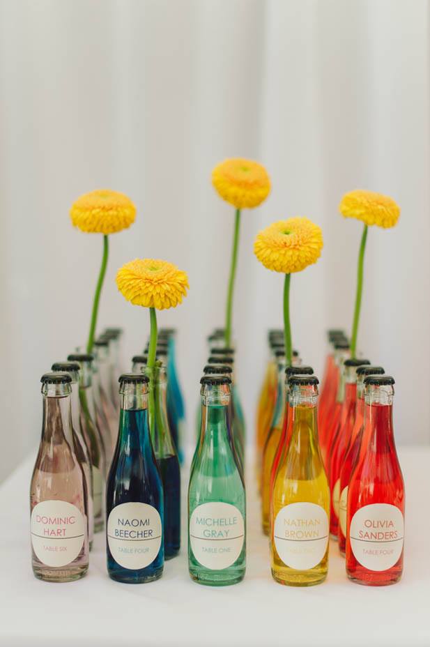 colourful wedding styling