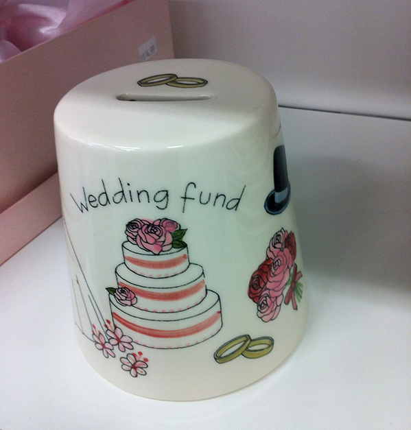 wedding fund piggy bank