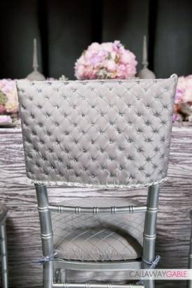 wedding styling gray and pink