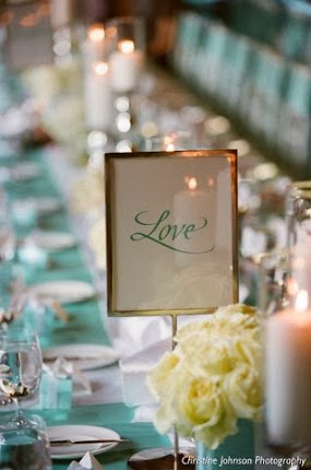 wedding table words instead numbers
