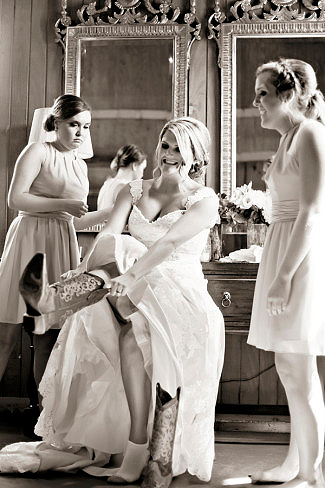 Wedding cowboy boots