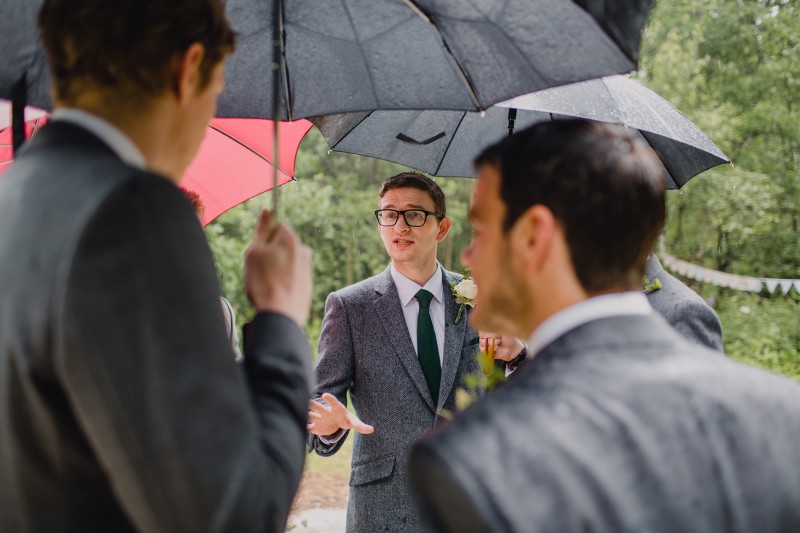 wet weather wedding