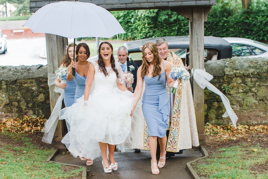 wet weather wedding
