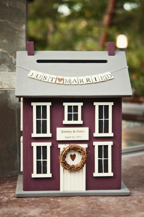 wishing well house at wedding