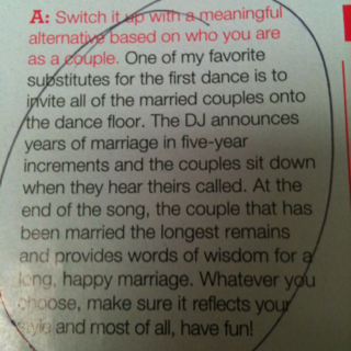 Alternative first-dance ideas