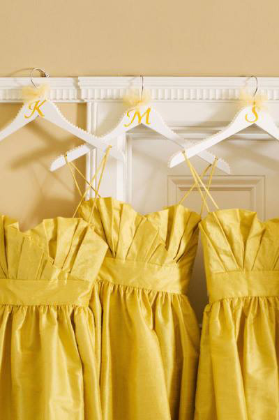 yellow bridesmaids dresses