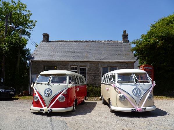 cornwall vw wedding hire, wedding cars cornwall